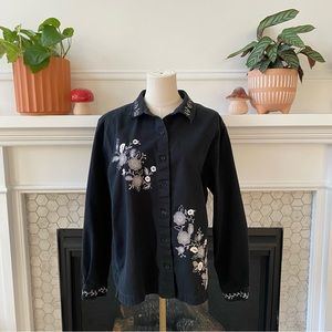 Vintage Bechamel embroidered button down